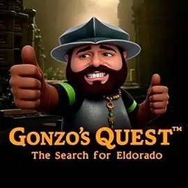 Logo of Gonzo's Quest from NetEnt at Slotosport Casino