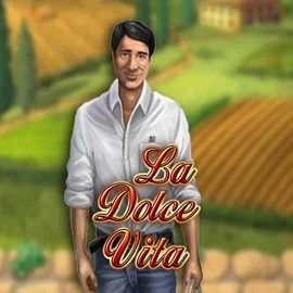 La Dolce Vita slot logo by Gamomat at Slotosport CasinoLa Dolce Vita