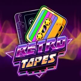 Retro Tapes slot logo by Push Gaming at Slotosport CasinoRetro Tapes