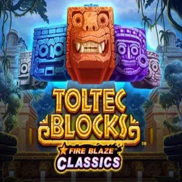 Fire Blaze: Toltec Blocks logo by Rarestone Gaming at Slotosport CasinoFire Blaze: Toltec Blocks
